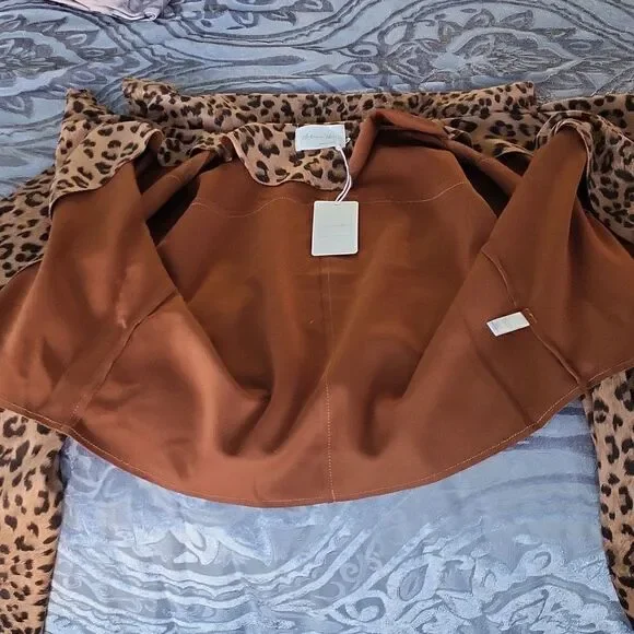 Active USA Leopard Print Moto Jacket - Picture 8 of 12